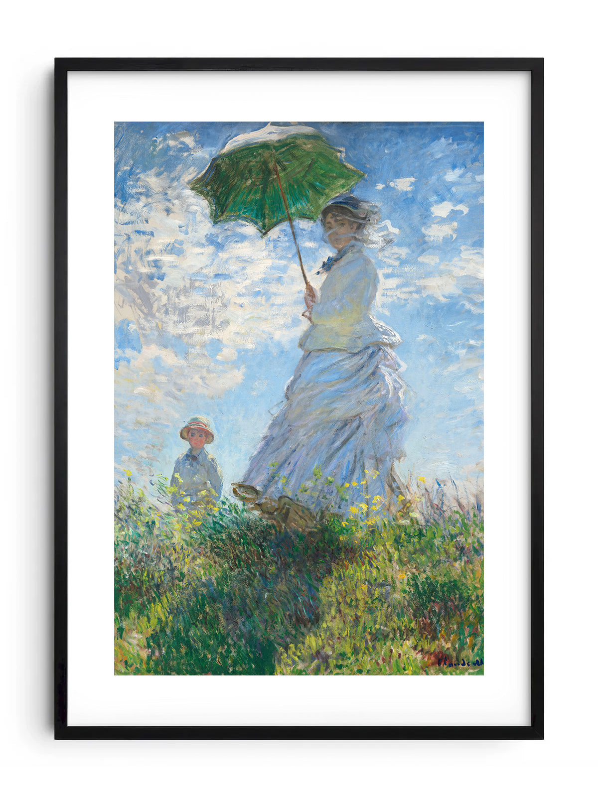 MOTHER IN THE WIND - MONET