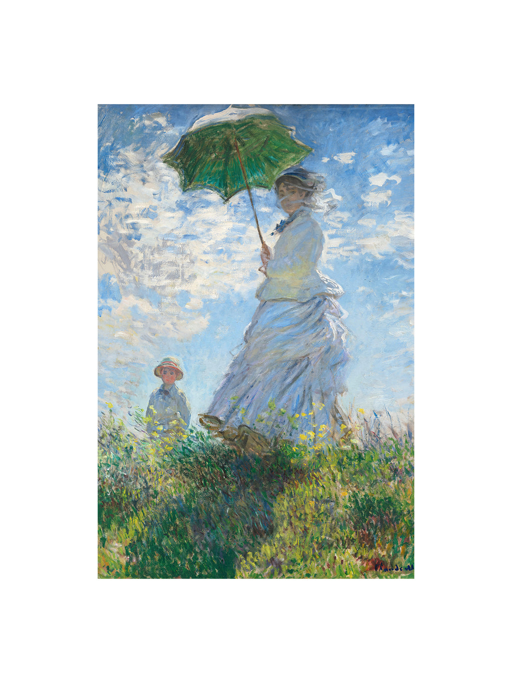 MOTHER IN THE WIND - MONET
