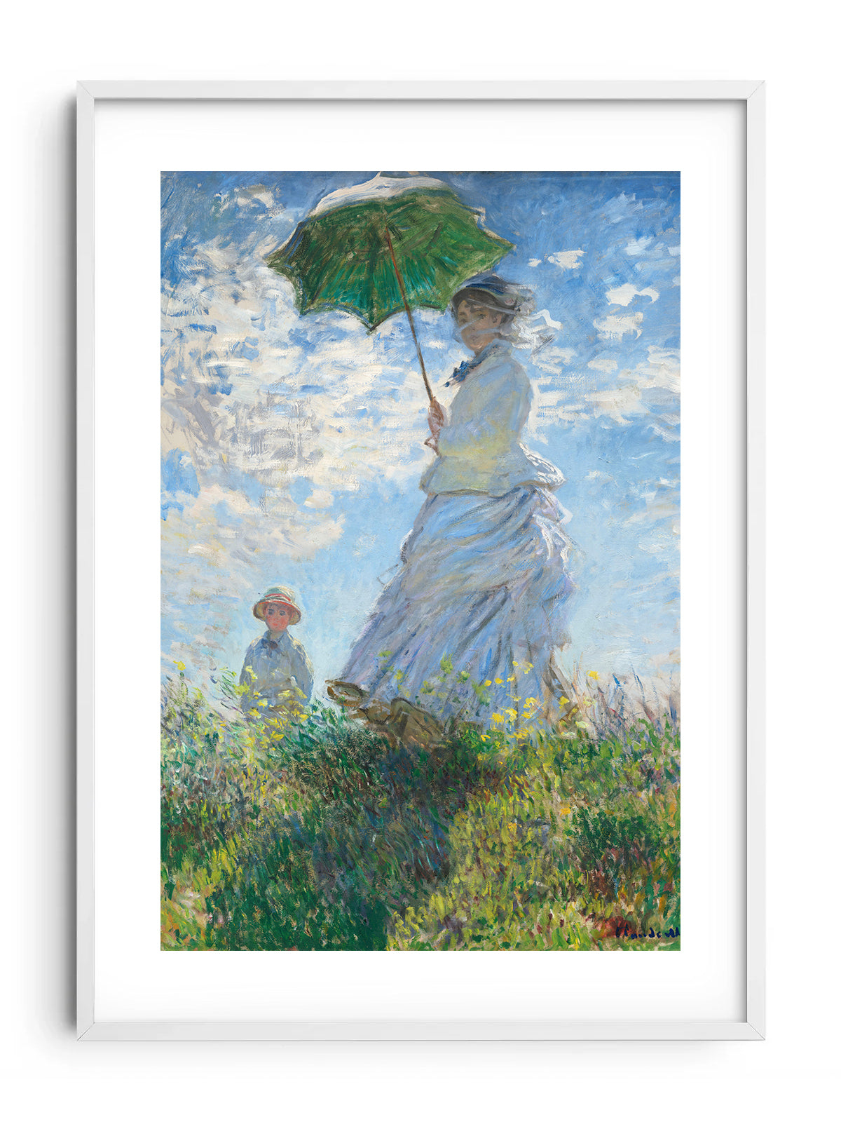 MOTHER IN THE WIND - MONET