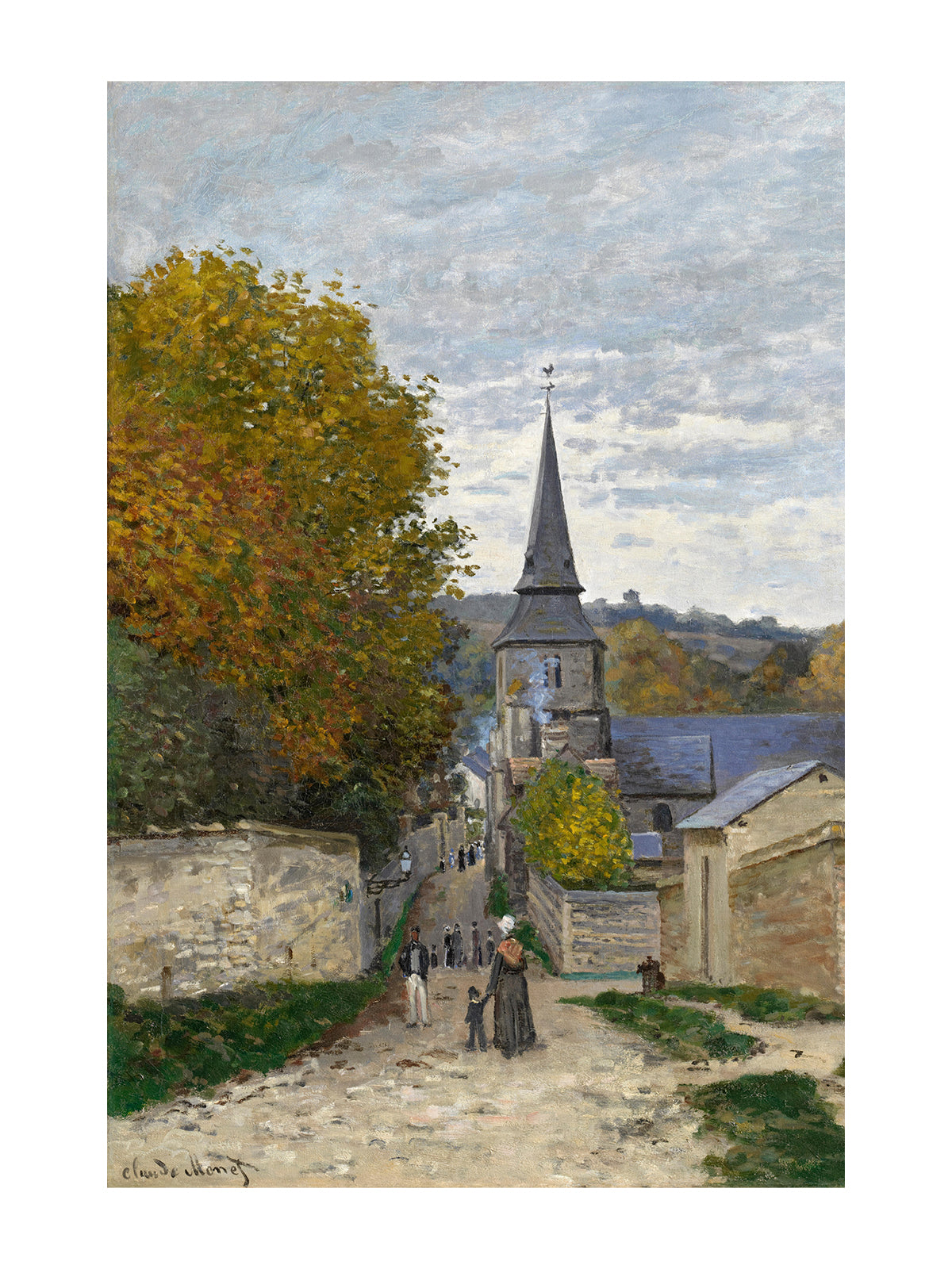THE WALK TO THE CHURCH-MONET